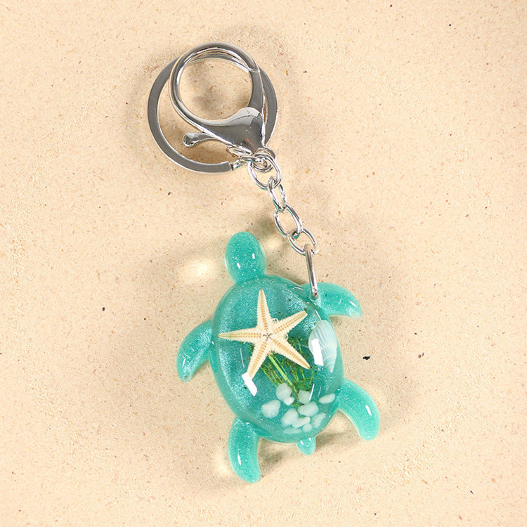 6pcs/pack hanging luminous acrylic keychain with lobster buckle